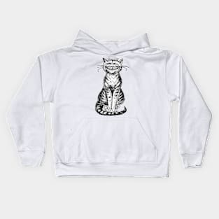 Smiling Cheshire Cat from the Classic Book Alice's Adventures in Wonderland Kids Hoodie